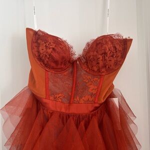 For Love & Lemons Bustier Gown